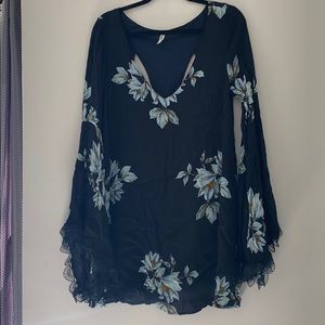 Floral navy Free People Dress